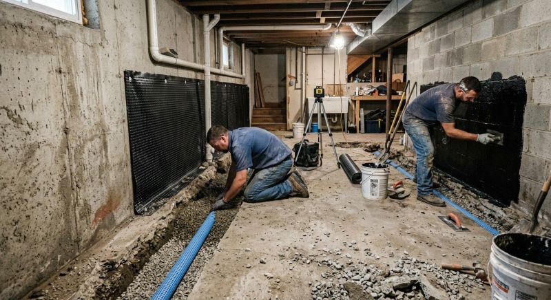 Basement Walls Waterproofing in Greenville, SC