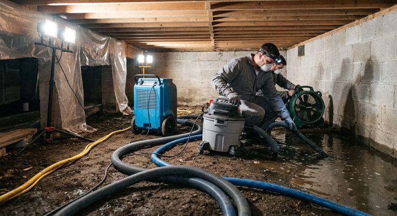 Crawlspace Water Restoration in Mesa, AZ
