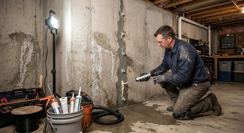 Basement Concrete Sealing in Fredericksburg, VA