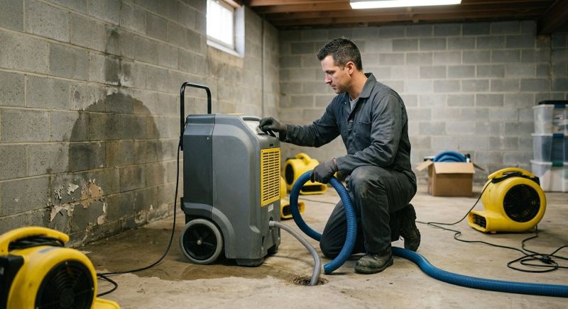 Basement Drying in Gilbert, AZ