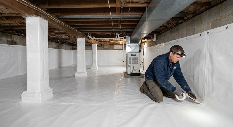 Crawlspace Waterproofing in Fredericksburg, VA