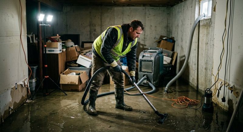 Flooded Basement Cleanup in Gilbert, AZ