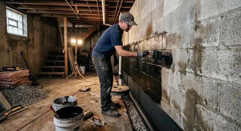 Wall Waterproofing in Fredericksburg, VA