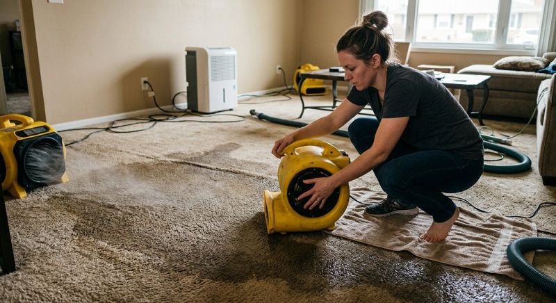 Wet Carpet Restoration in Scottsdale, AZ
